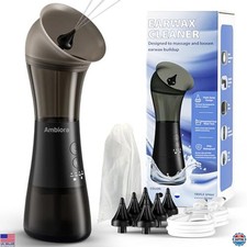 Electric Ear Wax Removal Kit, 6 Nozzles, 4 Modes, Waterproof Ear Cleaner