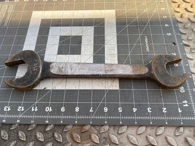 1-1/8'' + 1-1/2''  Double Open-end Wrench,   ( FAIRMOUNT #38A  ) 14'' long,