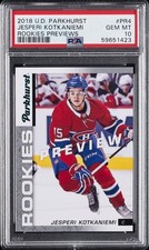 2018 UD PARKHURST ROOKIES PREVIEWS #PR4 JESPERI KOTKANIEMI PSA 10