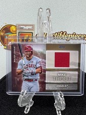 2020 Topps Major League Material Mike Trout #MLM-MT Gold /50 Relic Angels HOF