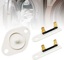 3PCS Dryer Thermal Fuse and Thermistor Replacement for Whirlpool, Maytag, Kenmor