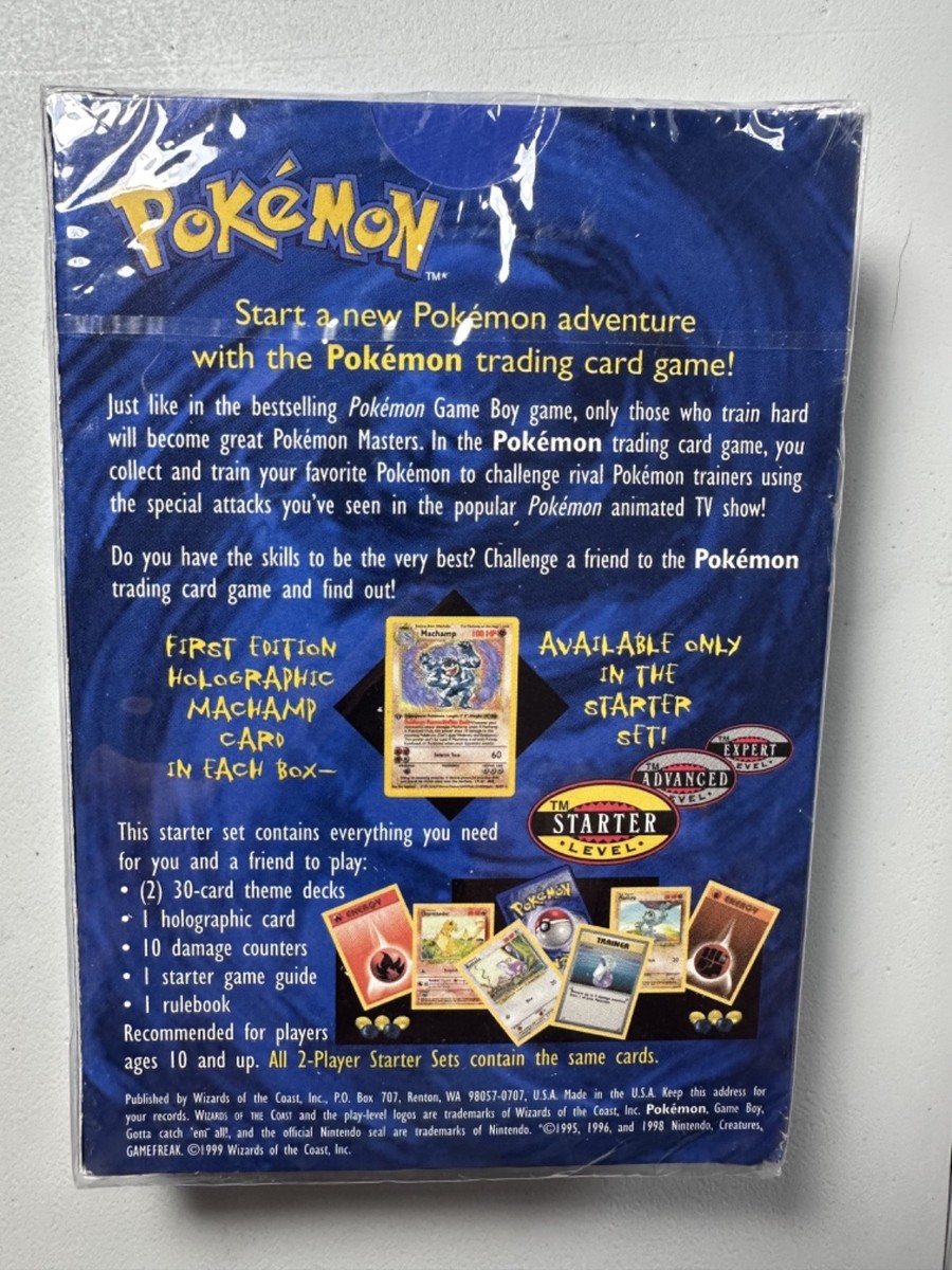 RARE 1999 Pokemon 2 Player Trading Card Game Starter Set Woc06047