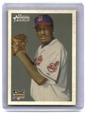 2006 Bowman Heritage Fausto Carmona #296 Rookie Card, Cleveland. rookie card picture