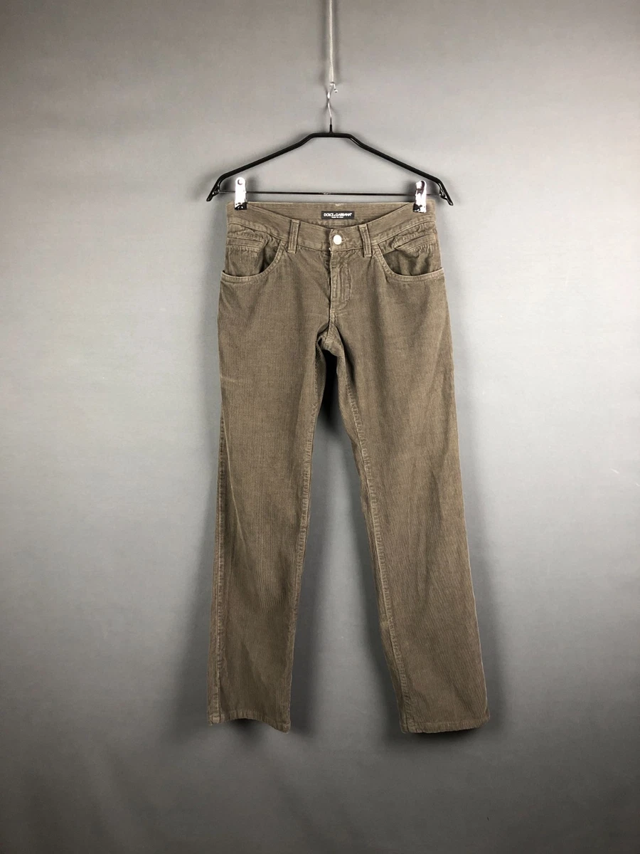 Dolce&Gabbana Corduroy Green Pants for Women for sale | eBay