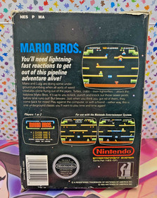 mario bros classic arcade series nes NON rev-A NO hangtab 5 screw BOX ONLY