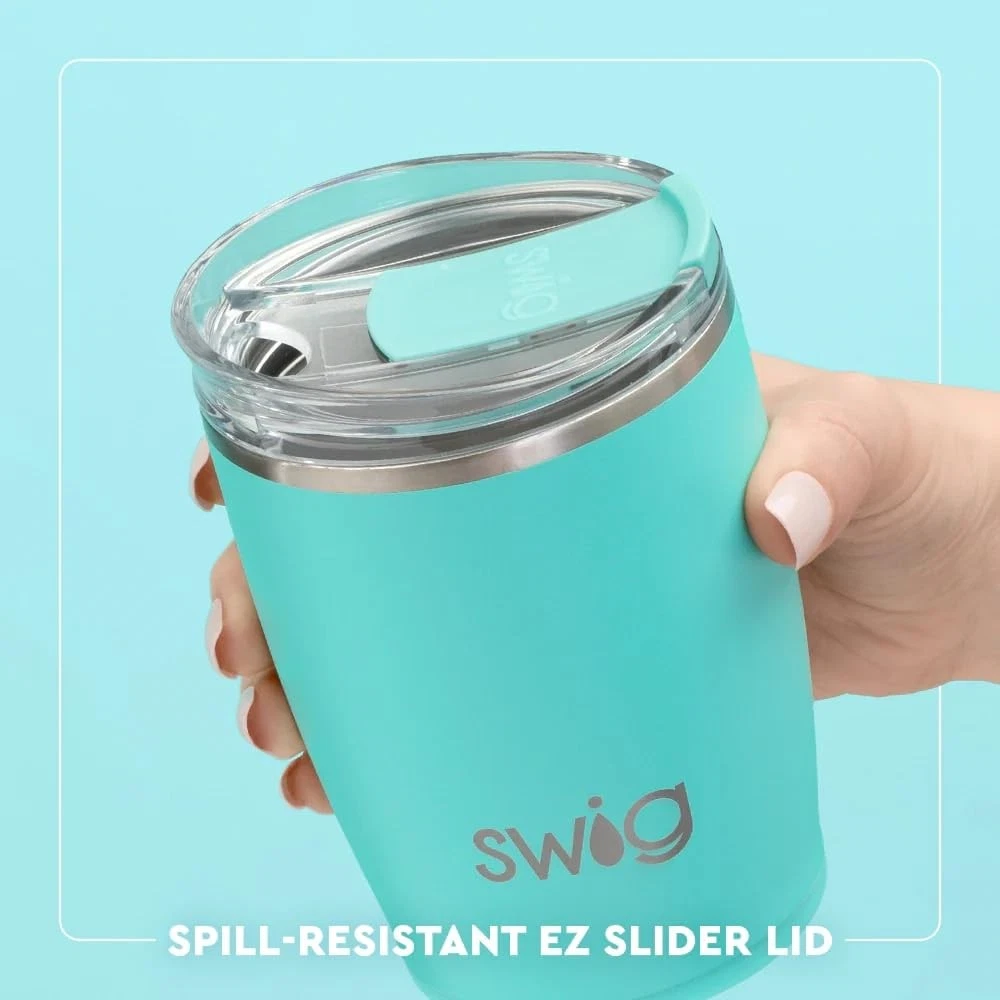 Swig Life 12oz Wine Tumbler with Lid, Stainless Steel, Dishwasher Safe, Portable, Triple Insulated Wine Tumbler with Nutcrackers (Sugar Plum Soldiers) - Thumbnail 2