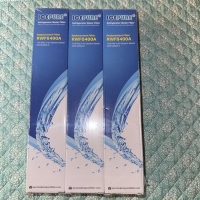 ICEPURE RWF5400A Refrigerator Water Filter   Replacement Filter   NEW (3 Pack)