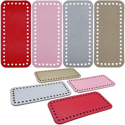 Yayatty 4 Color PU Leather Bag Bottom 18 x 8cm Rectangle Bag Base Insert Cush...
