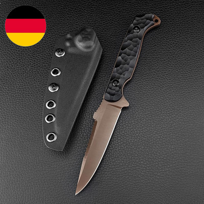 Outdoor Messer Feststehend, Hergestellt Aus 7Cr13Mov Stahl, Griff Aus Nylonfaser
