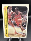 Michael Jordan 1986 FLEER BASKETBALL ROOKIE STICKER #8 RC HOF BULLS