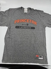 Nike Team T-Shirt Princeton University Lacrosse NCAA  Men’s Medium Grey