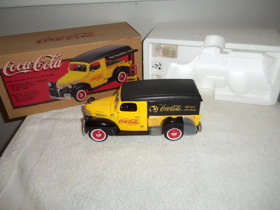 1998 Ertl "1947 Dodge - Coca-Cola Canopy Delivery Van" Diecast Bank (1/25th) - Image 2 of 4