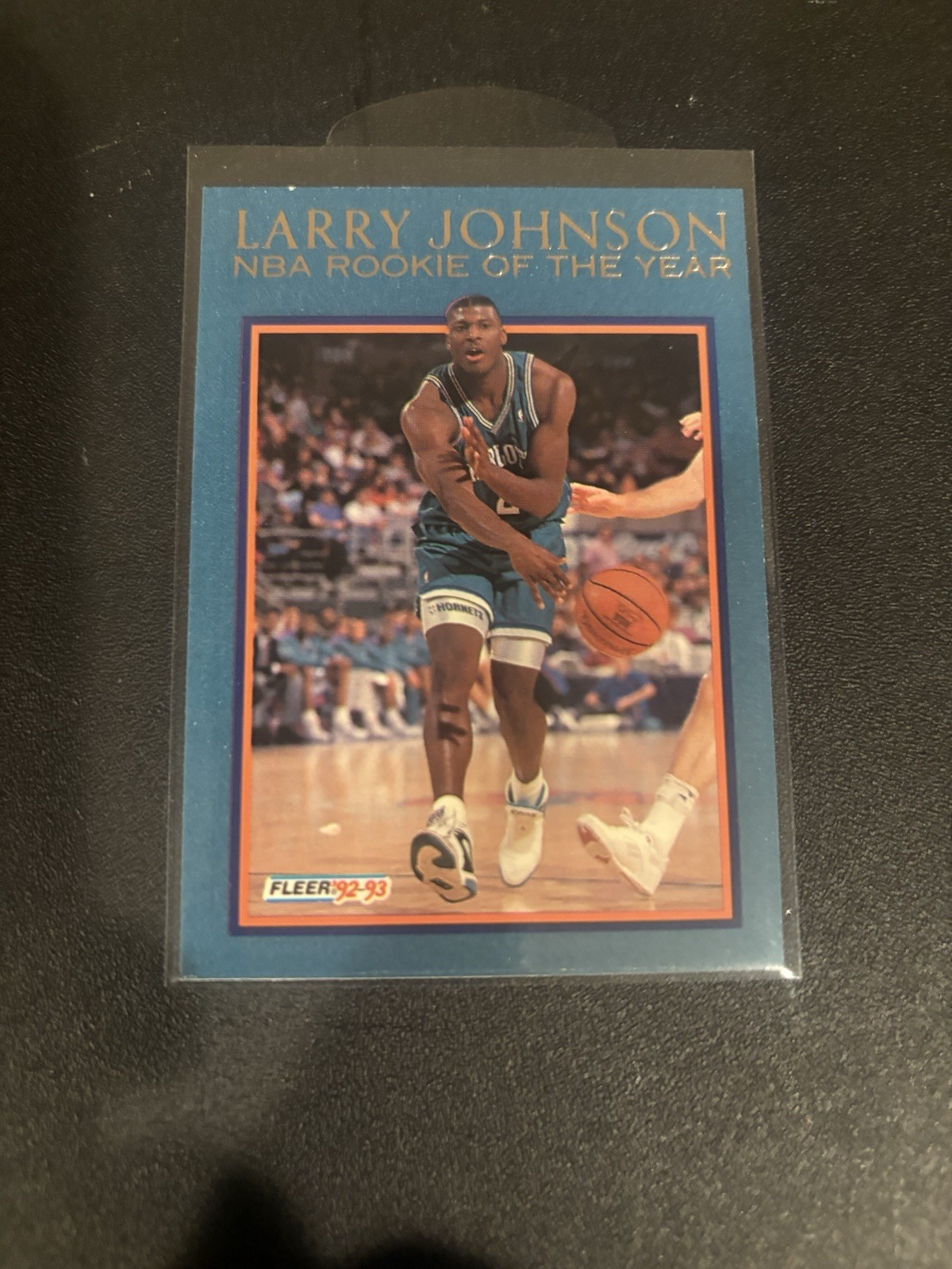 Fleer 1992-93 NBA Basketball Larry Johnson Rookie Of The Year Card #6