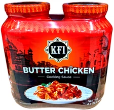 KFI Butter Chicken Cooking Sauce 2 x 24.5 Ounce Jars