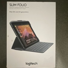 Logitech Slim Folio Bluetooth Keyboard Folio Case for Apple iPad 5th/6th Gen.