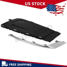 New Passenger Side Front Fog Light Cover & Bezel Trim For 2017-2018 Ford Fusion