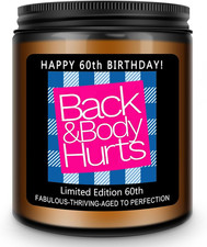 60Th Birthday Gifts for Women Men, Happy 60Th Birthday Decorations Candles Gift