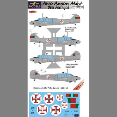 LF Models C72275 1/72 Avro Anson Mk.I. over Portugal