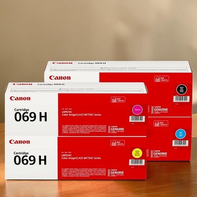 Canon 069H High Yield Toner Set CMYK 4 Pack MF753Cdw MF751Cdw New Sealed Box