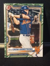 2021 Bowman - Prospects Pete Crow-Armstrong #BP-22 Camo Border (RC)