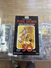  Pong Sports Vintage Atari 2600 Game Manual