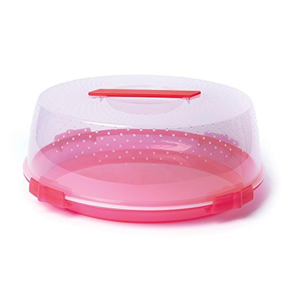 Contenitore Porta Torte Excelsa 32cm Rosso - Trasporto Sicuro Nuovo
