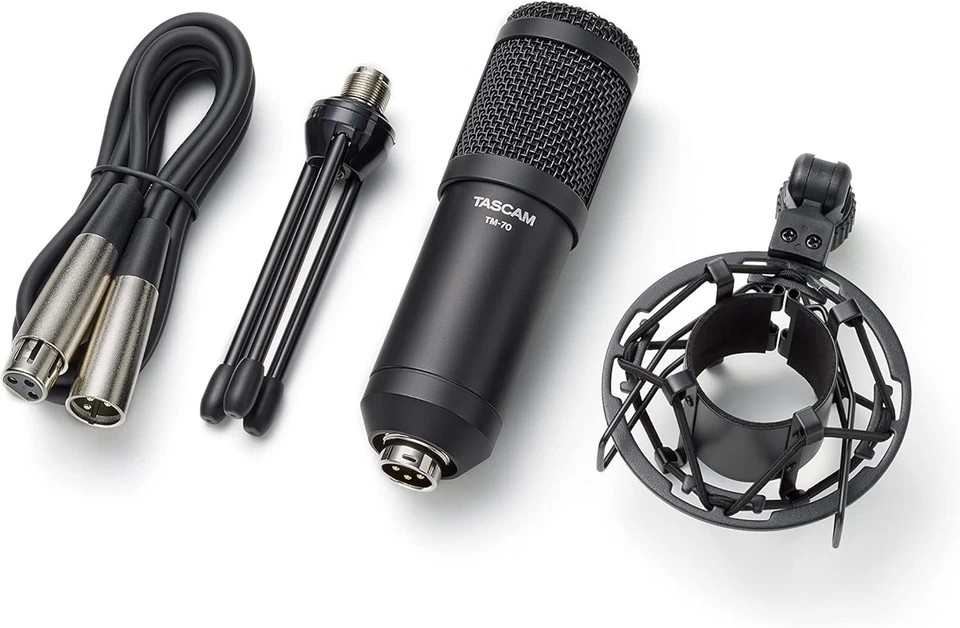 Tascam Dynamic Microphone for Broadcast Microphone(TM-70), Black - Image 2 of 4