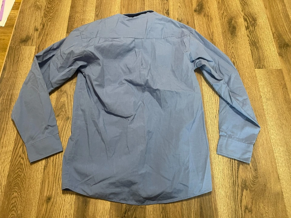 Camisa George, Niño Talla XL, Azul, Abotonada, Manga Larga, Bolsillo Foto 2 de 4