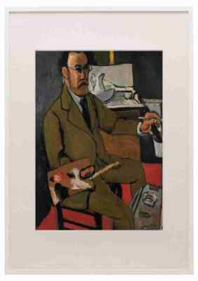 Henri Matisse Selbstportrait 1918 A3 A4 gerahmter Druck Bild