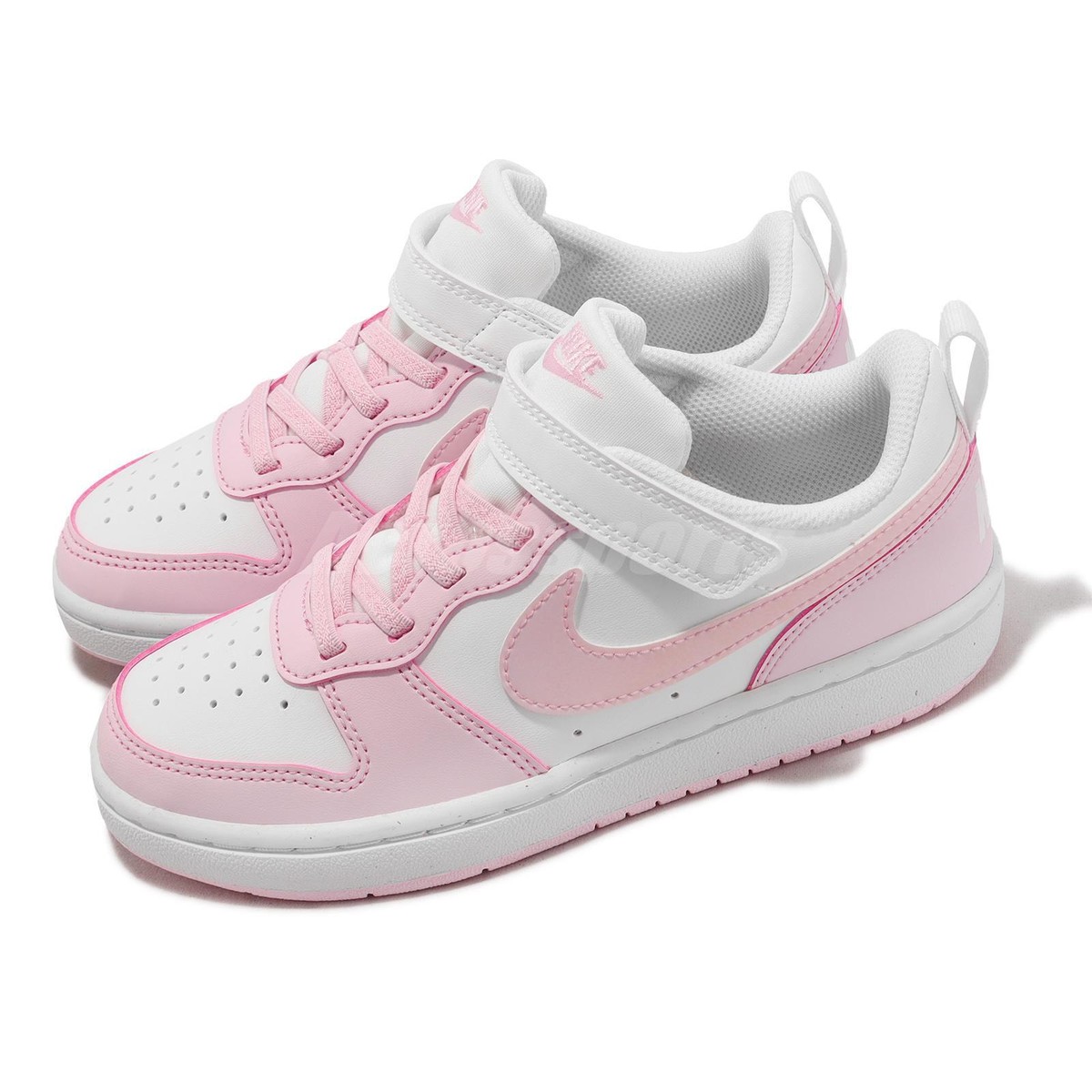 Nike Court Borough Low Recraft PS White Pink Foam Strap