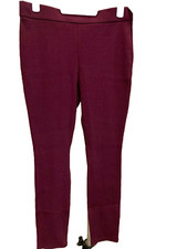 Time  Tru Ribbed Leggings, High Rise, SZ XL, Wine, Stretch, NWT