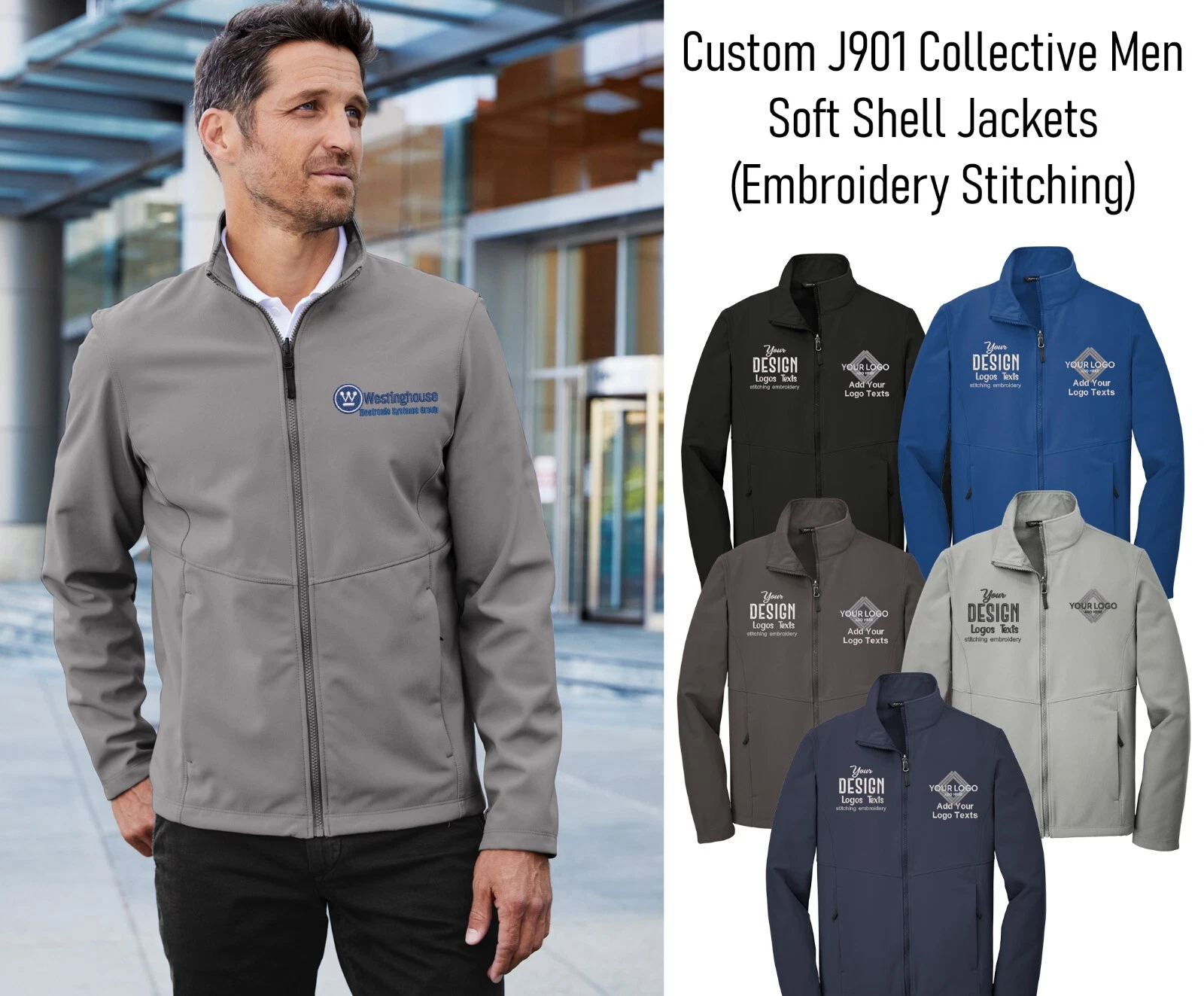 Ink Stitch Design Your Own Custom Logo Texts Stitching Soft Shell Jackets J901
Opens in a new window