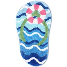 Summer Bathroom Rug Cute Summer Door Mat Bath Mat For Kids Flip Flop Shape Showe