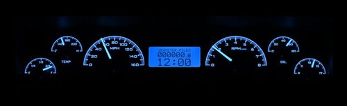 Dakota Digital 69-76 Chevy Nova Analog Gauge System Carbon Blue VHX-69C-NOV-C-B - Picture 2 of 4
