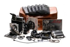 Linhof 6x9 large camera kit 3 lenses cams grip hoods filters back holders more