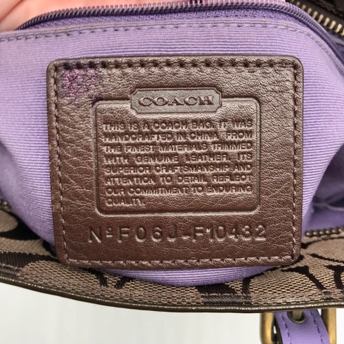 Coach Brown Signature Canvas Patchwork Bag F10432 - Picture 11 of 11