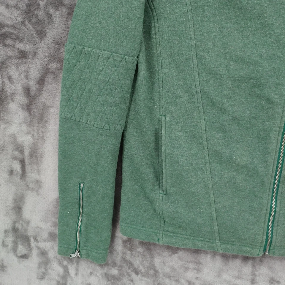 Sudadera Under Armour Toda Temporada Equipo Verde Cremallera Lateral Mujer Mediana Mezcla de Algodón Foto 4 de 4