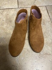 Kids' Girls' Sz 4 Brown Opal Zipper Boots - Cat  Jack Excellent condition