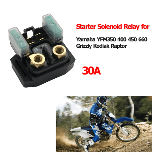 Starter Solenoid Relay For Yamaha YFM 350 400 450 660 Grizzly Kodiak BigBear 30A - Picture 3 of 12