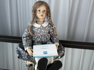 W.P.M Vera Scholz Künstlerpuppe Vinyl Puppe 64 cm. Top Zustand   