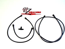 Sprint Car Brake Line Car Kit Black Alum Ends With -2 AN Hose And -3 ends