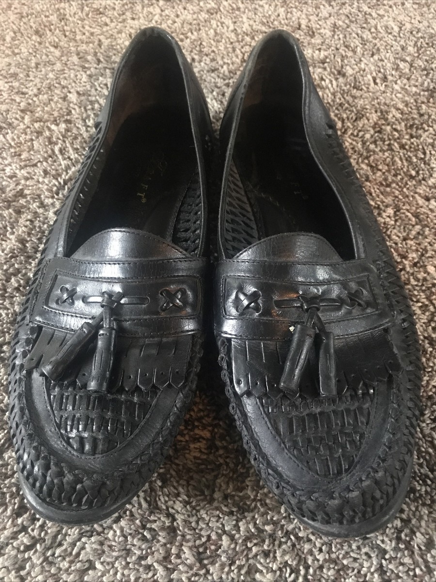 Men’s Towncraft Tassel Dress Shoes Loafers Sz 12 Towncraft black leather tassel kilt moc toe men main image 4