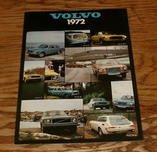 Original 1972 Volvo Full Line Sales Brochure 72 1800e 164 142 144 145