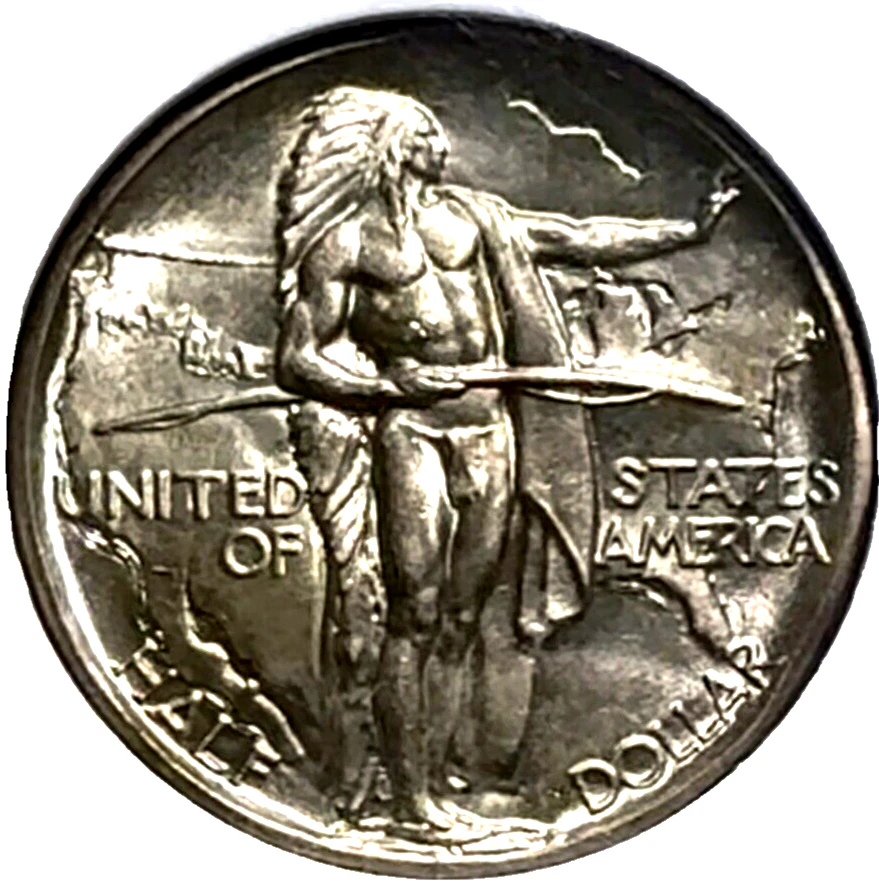 1928 50c Oregon Trail Old Commemorative NGC MS-66+CAC - Image 2 of 4