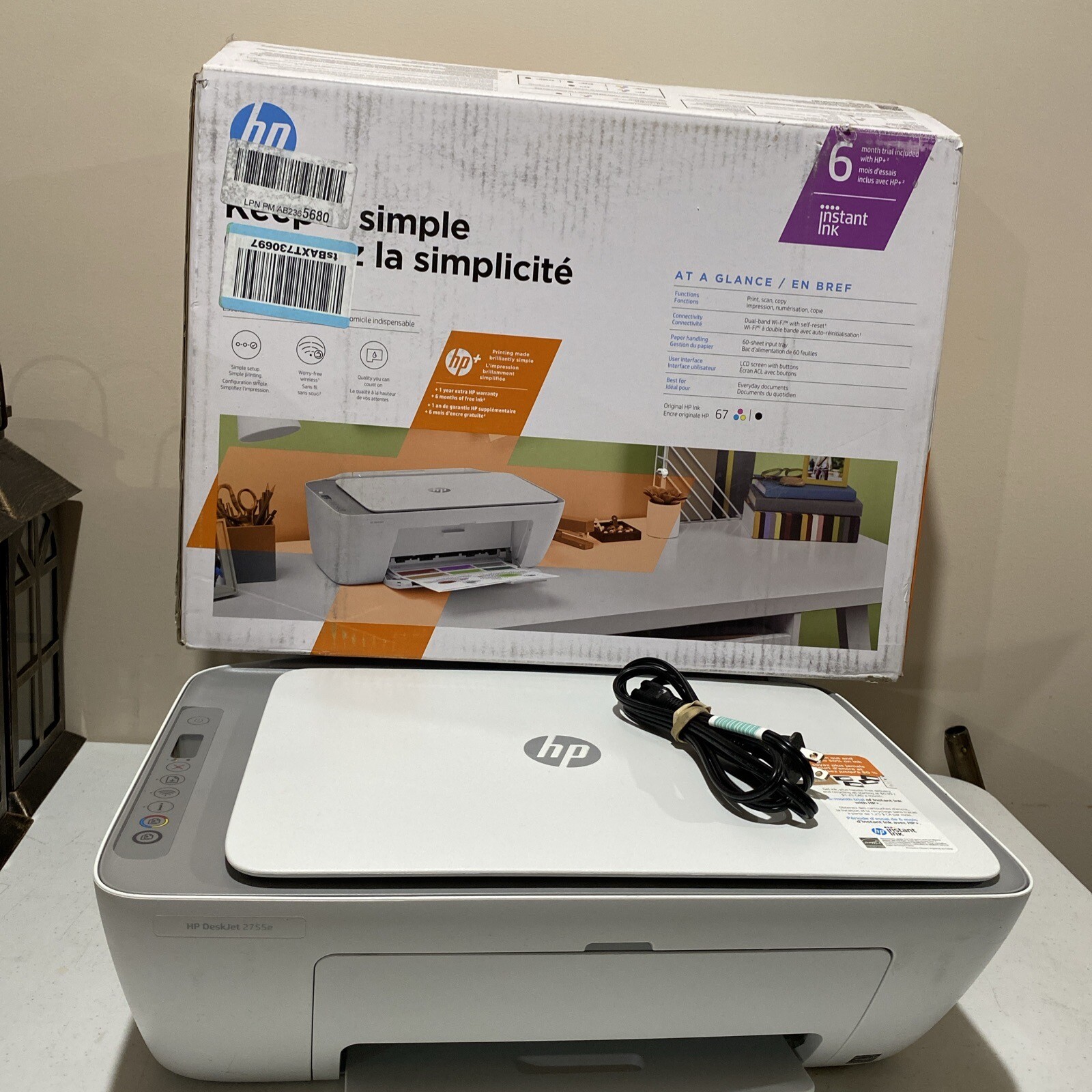 HP Deskjet 2755E Inkjet Multifunction Printer 195161617966 eBay