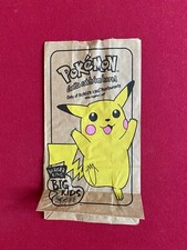 1999, Burger King, "Un-Used", Pikachu "Pokemon" Paper Bag Scarce / Vintage