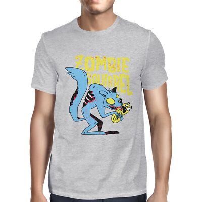 1Tee Herren T-Shirt Zombie Eichhörnchen