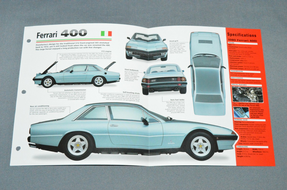 Ferrari 400 automaticカタログ｜車・バイク・自転車
