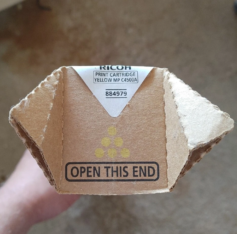 Genuine Ricoh 884979 MP C4500A Toner Yellow New - Image 3 of 3