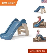Space-Saving Play  Fold Junior Slide - Safe Climbing Adventure for Ages 1.5-4